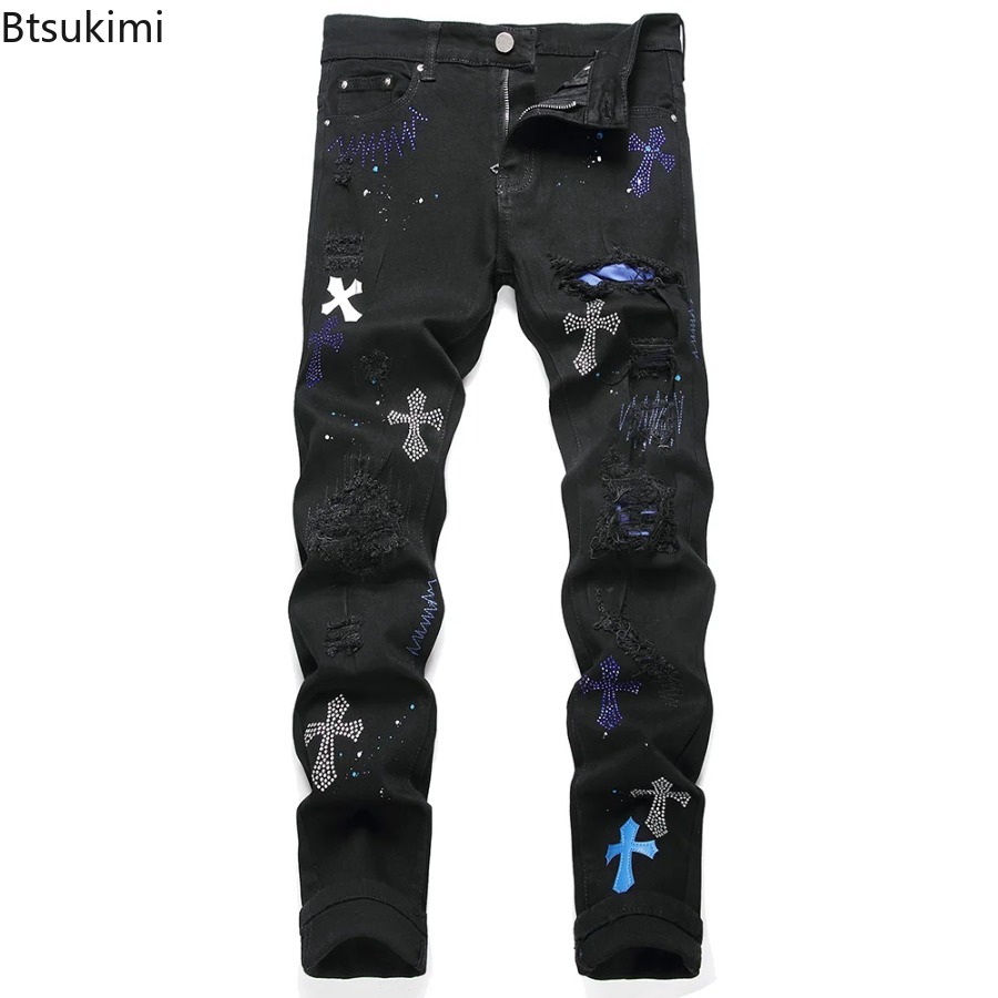 Embroidery On Jeans - Новые мужские модные джинсы 2026 года