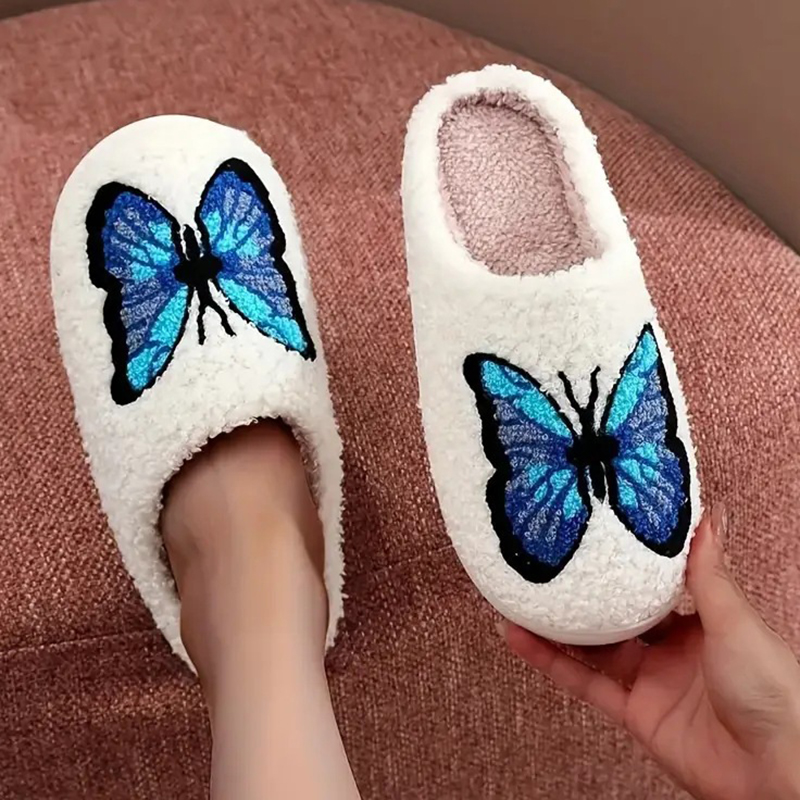 Embroidery Yes - Унисекс пушистые хлопковые тапочки SHAJI с