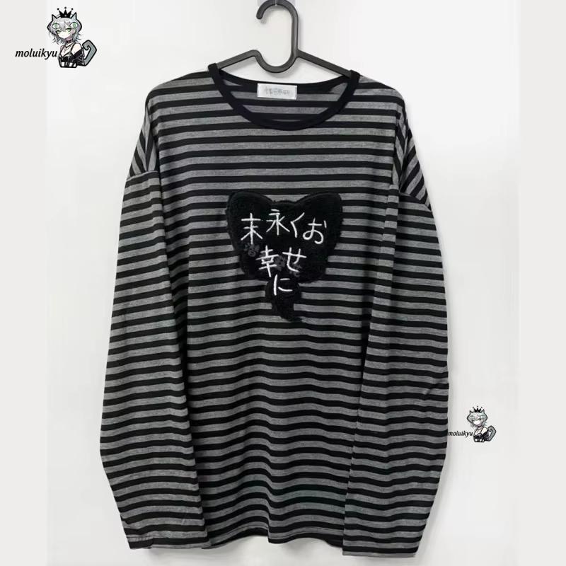 Embroidery A - Винтажные американские панк-рубашки Y2K с круглым