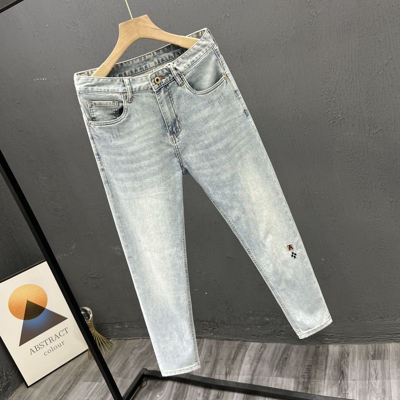 Embroidery On Jeans - Новые стильные мужские джинсы, модные облегающие