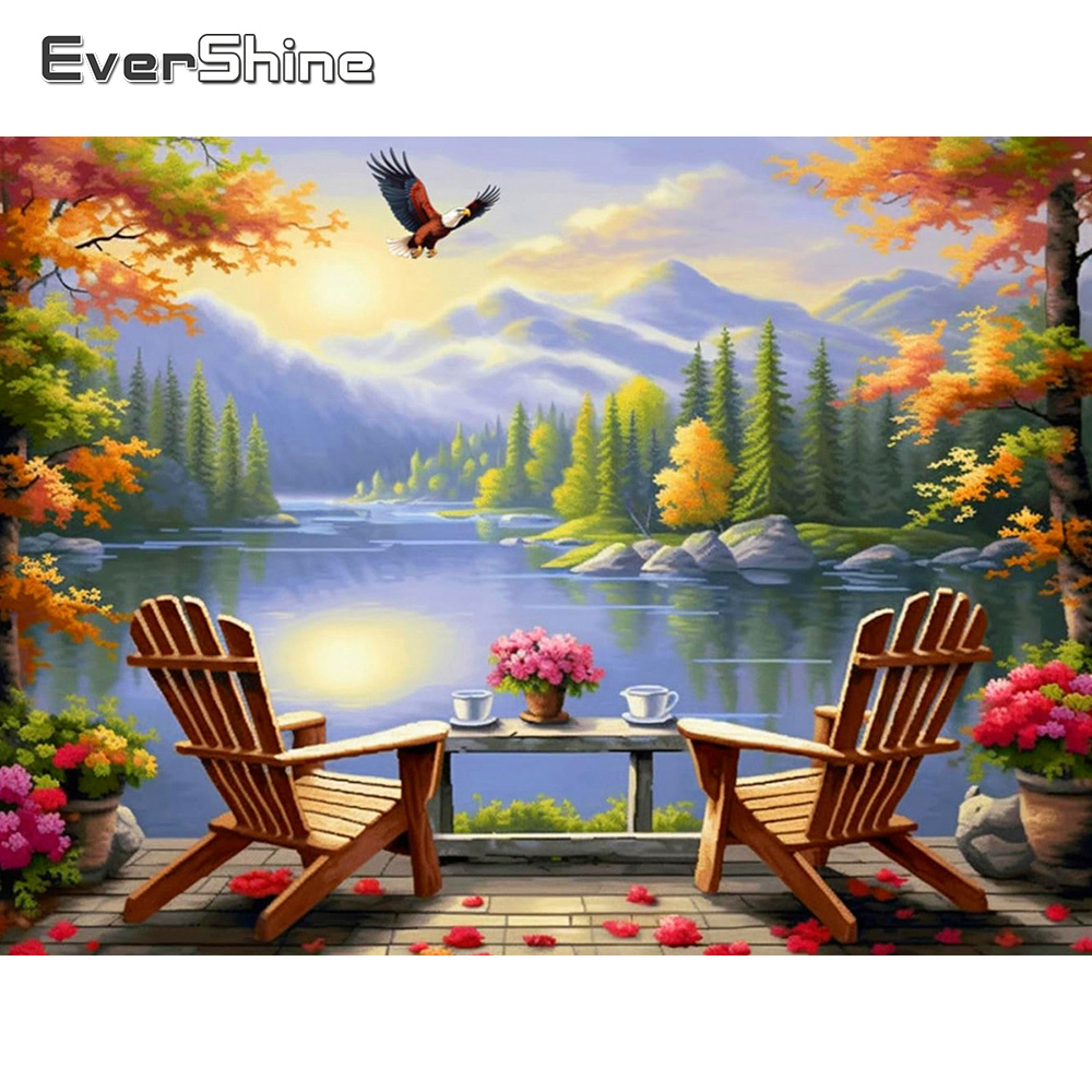 Embroidery Unique Design - Вышивка крестом Evershine: Горный пейзаж, дизайн