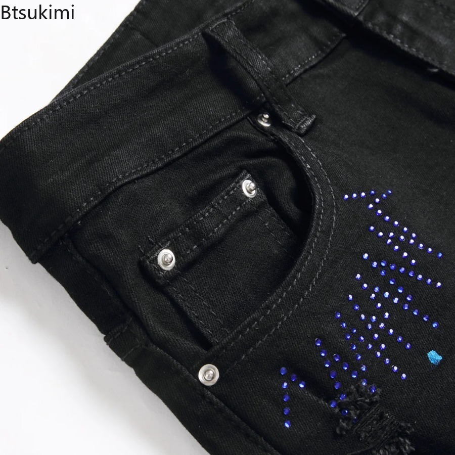 Новые мужские модные джинсы 20 – обзор и цена Embroidery On Jeans