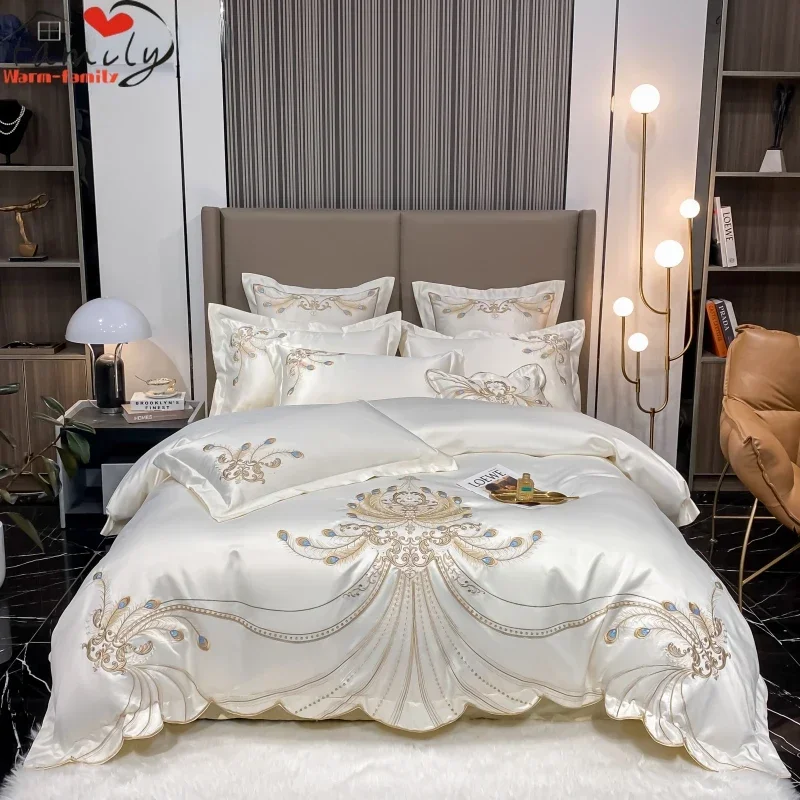 Роскошный комплект постельного – обзор и цена Embroidery Quilt Cover