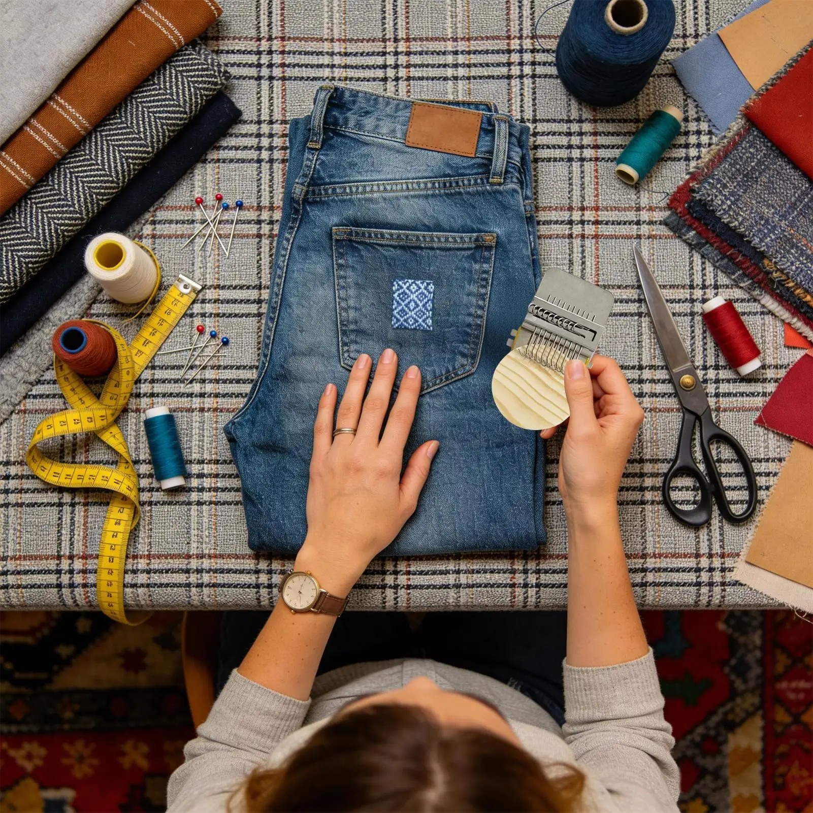 Ткацкий станок для заплаток, и – обзор и цена Embroidery Jeans