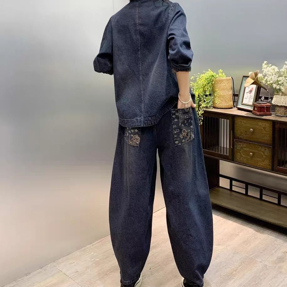 Винтажный свободный джинсовый  – обзор и цена Embroidery On Jeans