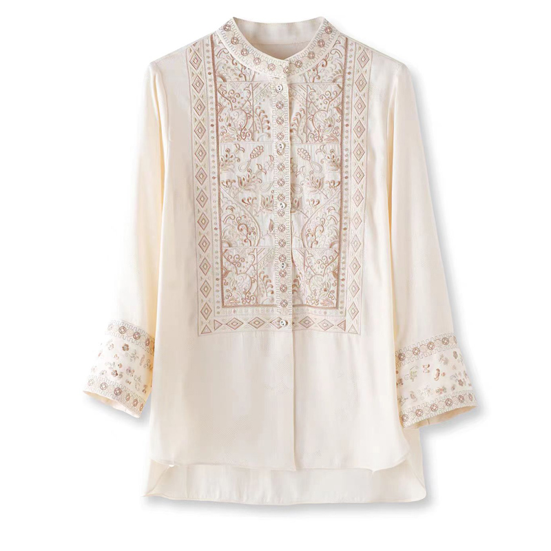 Летняя блузка из шелка и виско – обзор и цена Embroidery Unique Design