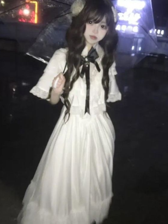 Японское кружевное платье с ко – обзор и цена Embroidery White Dress