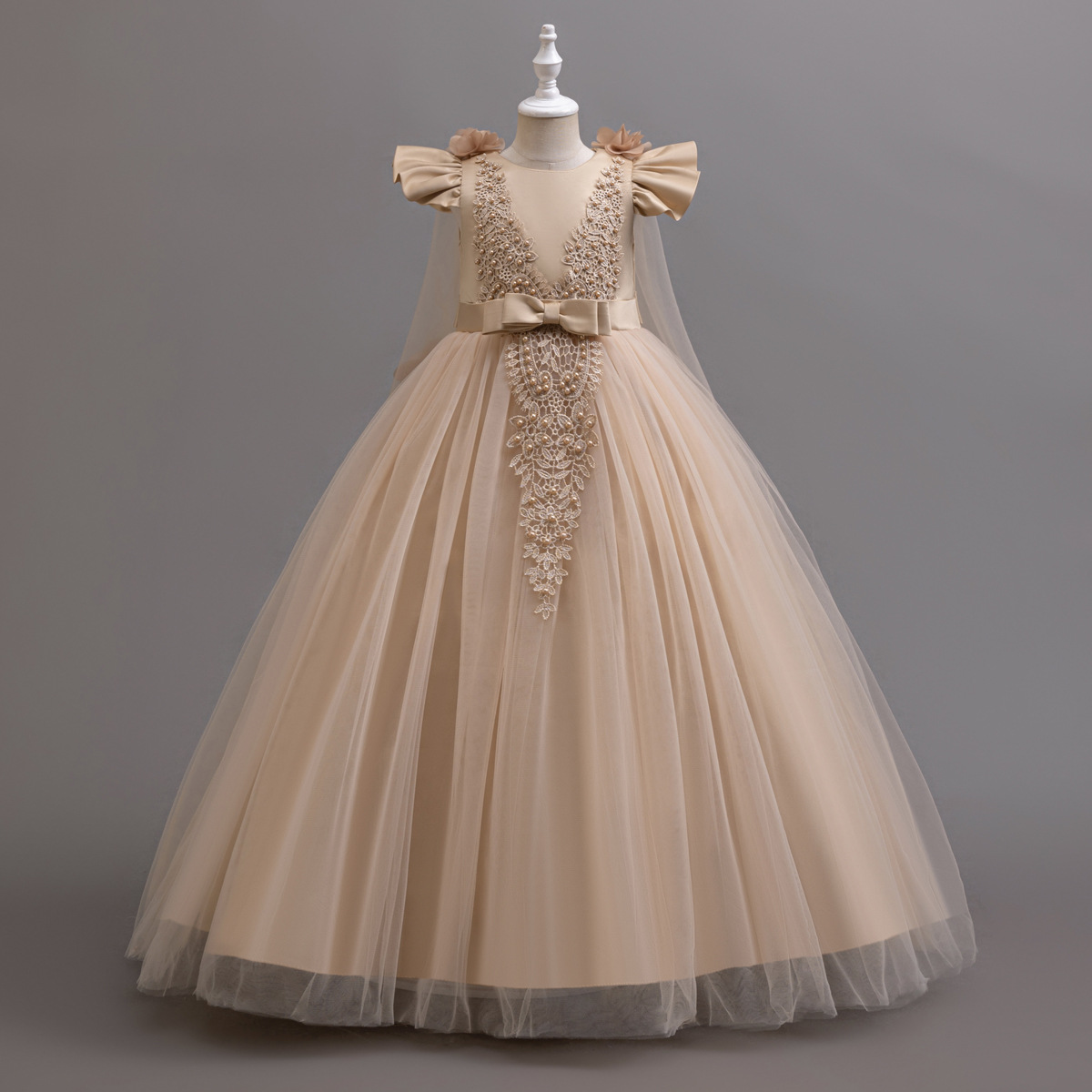 Платья для девочек-цветочниц н – обзор и цена Embroidery White Dress