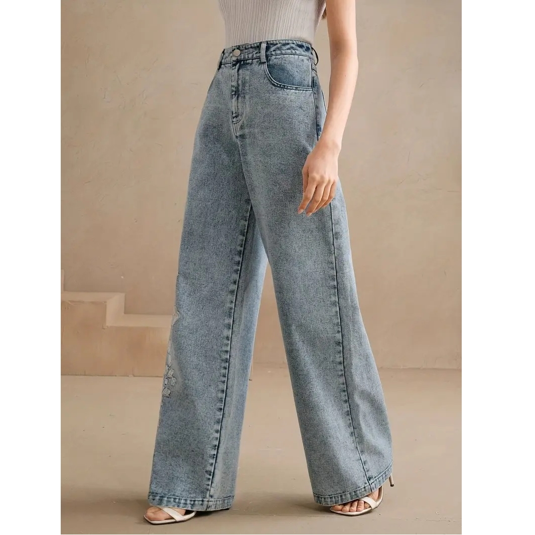 Брюки Y2k, новые трендовые джи – обзор и цена Embroidery Jeans