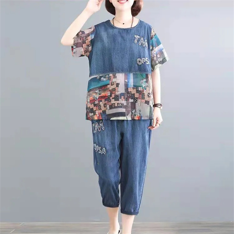 5XL летние женские джинсовые к – обзор и цена Embroidery Jeans