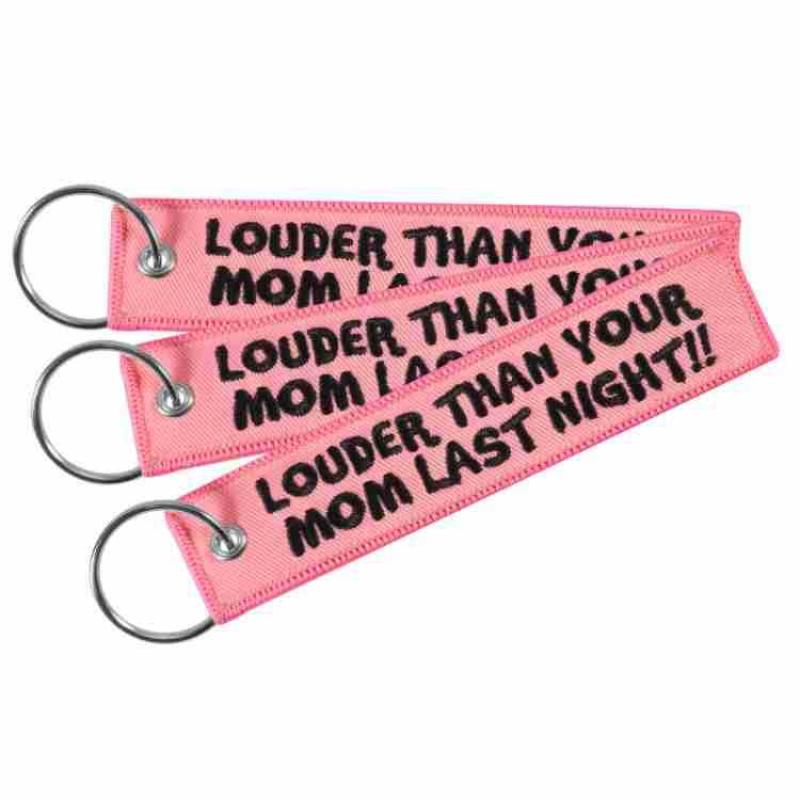 Брелок с надписью «LOUDER THAN – обзор и цена Embroidery Quote