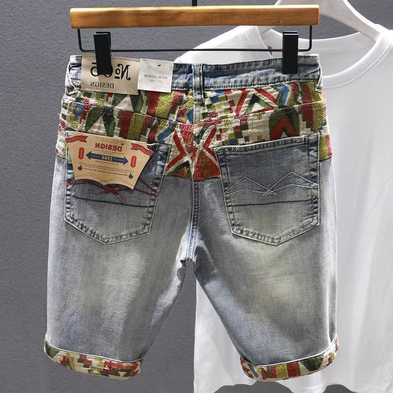 Шорты мужские из денима разных – обзор и цена Embroidery Jeans
